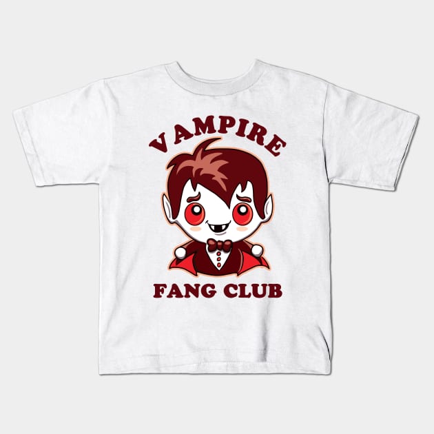 Vampire Fang Club Kids T-Shirt by TMBTM